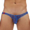 MenSexyWear Slip Pailleté Minicut Bleu